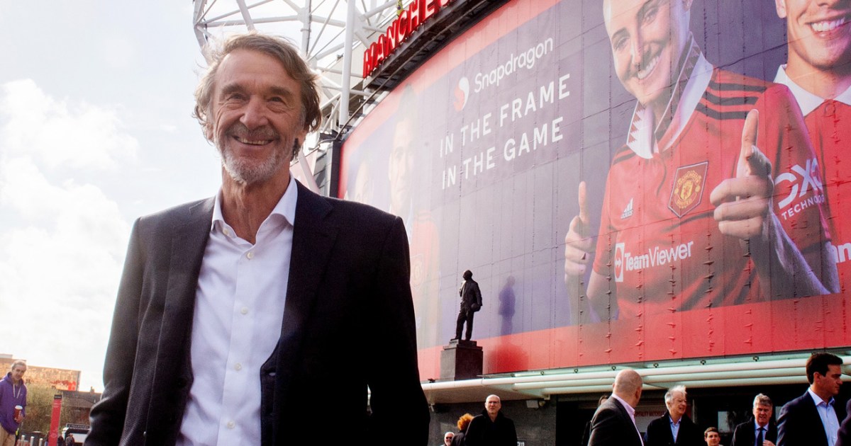 Manchester United announces deal to sell up to 25% of EPL club to U.K. billionaire Jim Ratcliffe