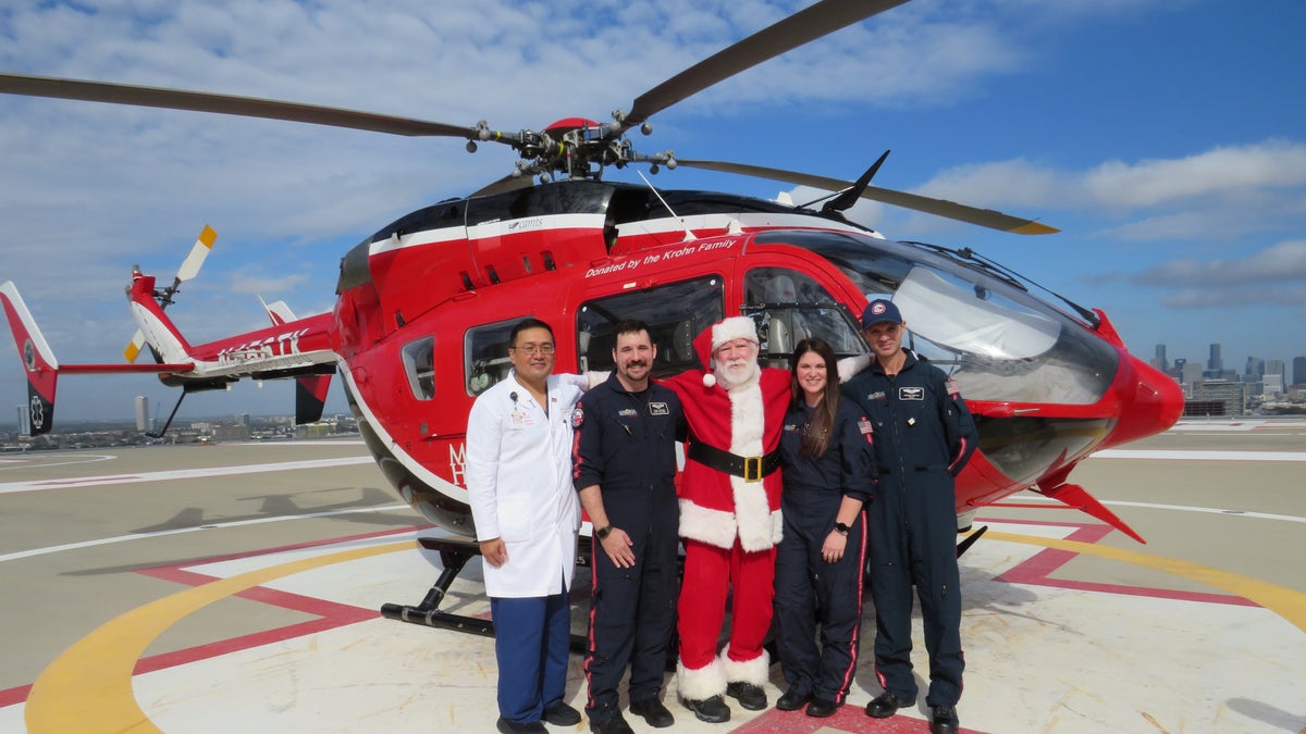 Santa Claus reunites with medical team who saved his life after critical cardiac event