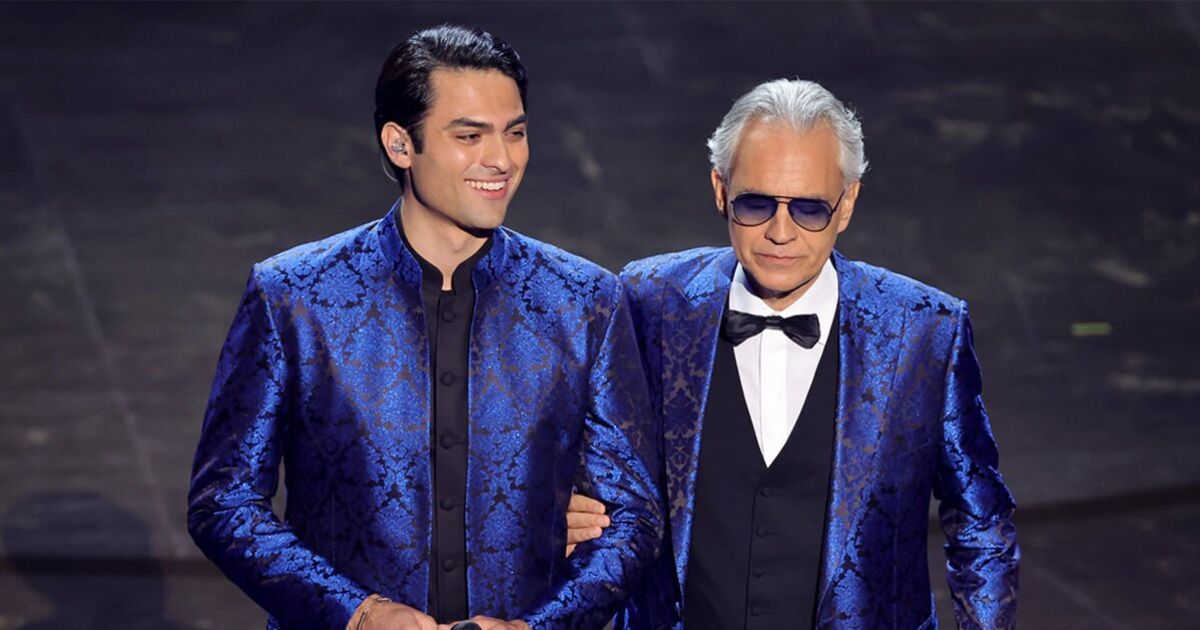 Andrea Bocelli shares emotional Oscars In Memoriam performance with son Matteo | Celebrity News | Showbiz & TV