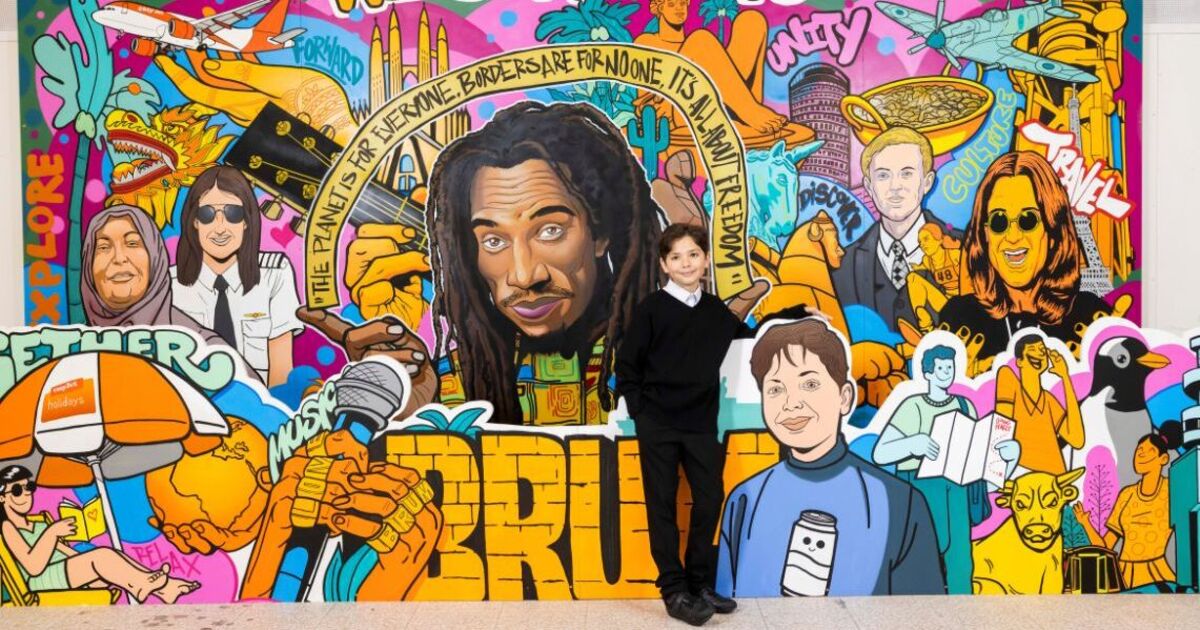 Boy, 11, joins Ozzy and Zephaniah in new mural celebrating Birmingham